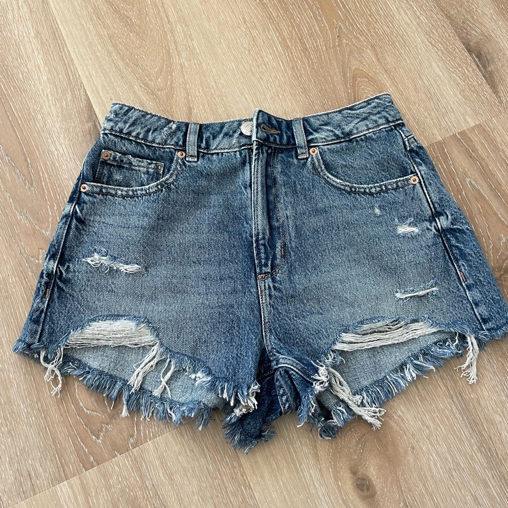Garage denim shorts